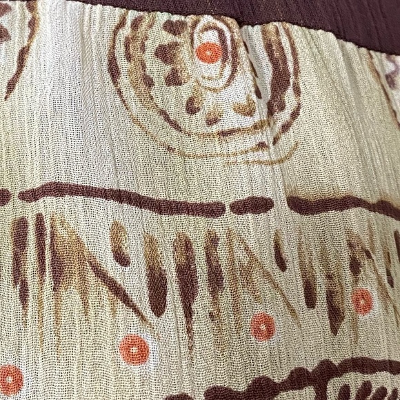 CATO WOMENS PLUS SIZE 26W DENIM AZTEC PRINT TIERED FRINGE FLARED WESTERN SKIRT - Picture 2 of 7